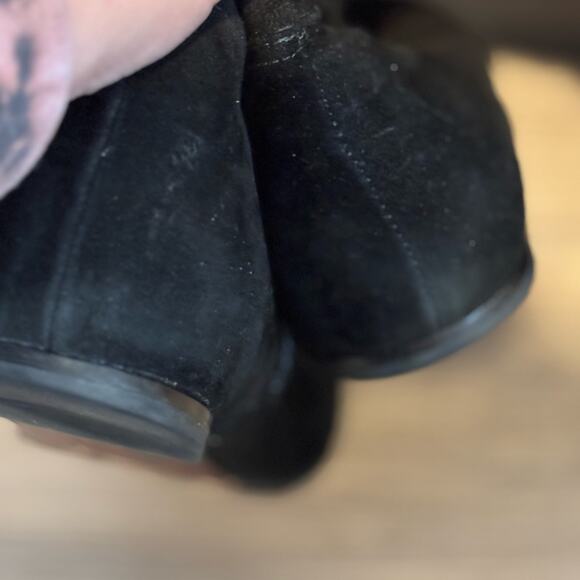 Cole Haan Black Suede Knee High Cuffed Boot - size 9B - Picture 5 of 5